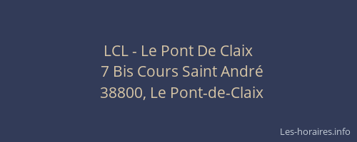 LCL - Le Pont De Claix