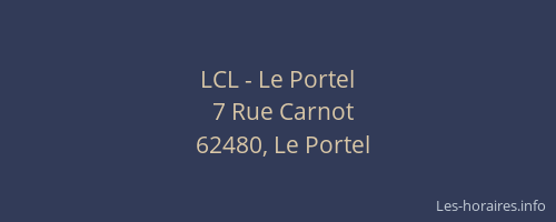 LCL - Le Portel