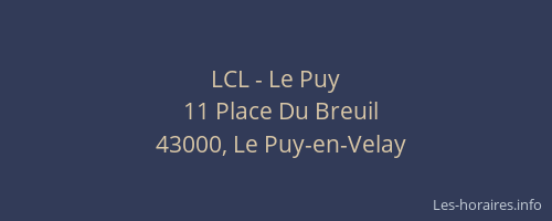LCL - Le Puy