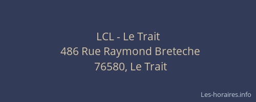 LCL - Le Trait
