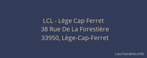 LCL - L&egrave;ge Cap Ferret