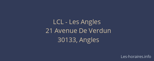 LCL - Les Angles