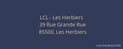 LCL - Les Herbiers