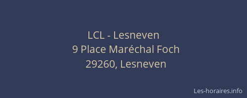 LCL - Lesneven