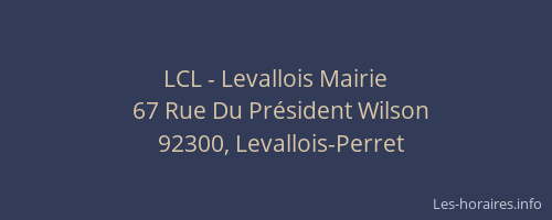 LCL - Levallois Mairie