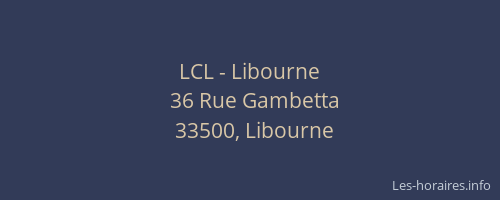 LCL - Libourne