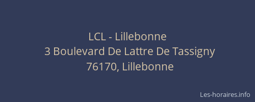 LCL - Lillebonne