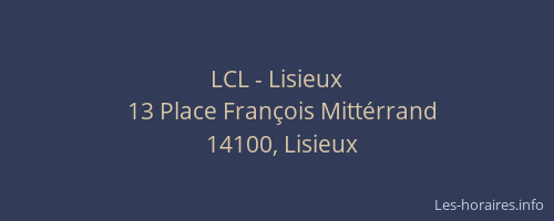 LCL - Lisieux