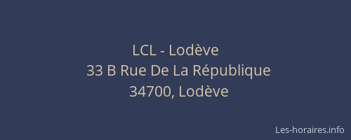 LCL - Lodève