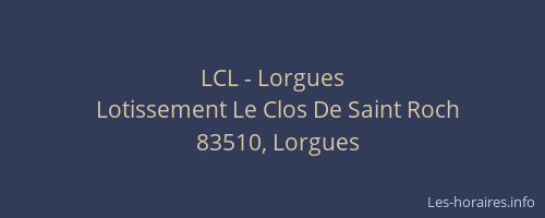 LCL - Lorgues