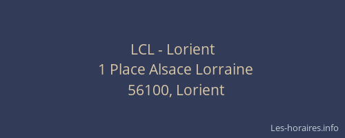 LCL - Lorient
