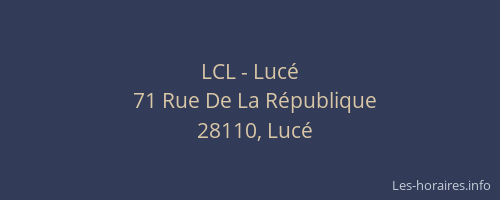 LCL - Luc&eacute;