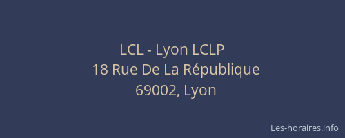 LCL - Lyon LCLP