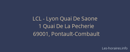 LCL - Lyon Quai De Saone