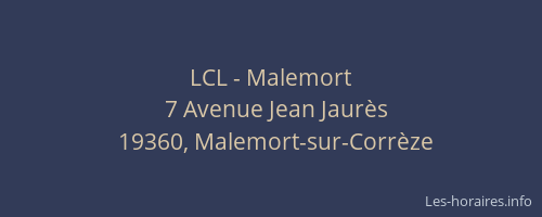 LCL - Malemort