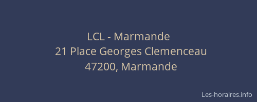 LCL - Marmande