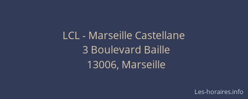 LCL - Marseille Castellane