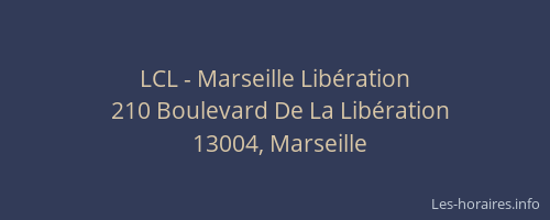 LCL - Marseille Libération
