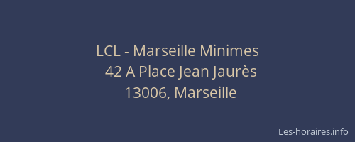LCL - Marseille Minimes