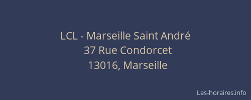 LCL - Marseille Saint André