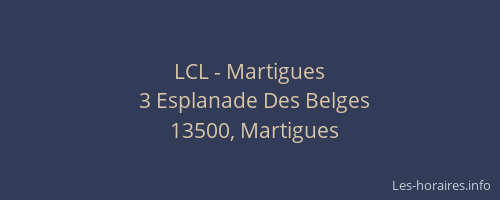 LCL - Martigues
