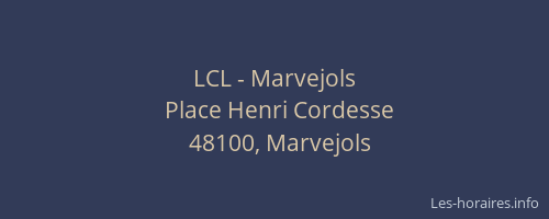 LCL - Marvejols