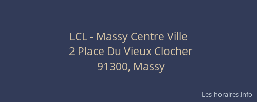 LCL - Massy Centre Ville
