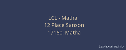 LCL - Matha