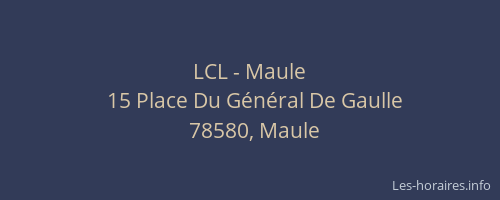 LCL - Maule
