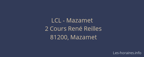 LCL - Mazamet