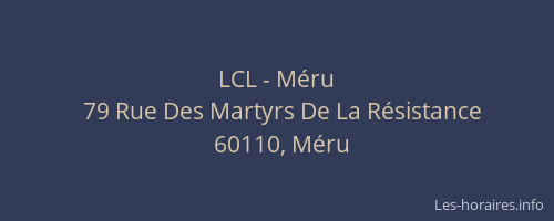 LCL - Méru