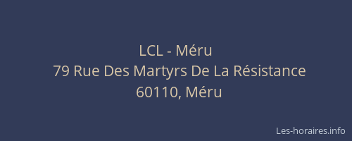 LCL - M&eacute;ru