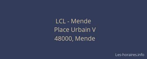 LCL - Mende