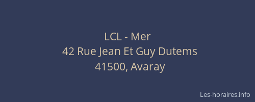 LCL - Mer