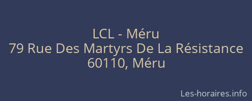 LCL - Méru