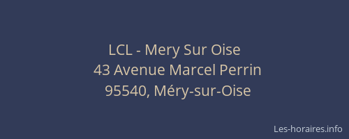 LCL - Mery Sur Oise