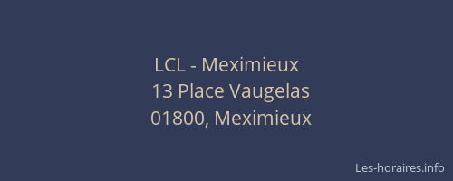 LCL - Meximieux