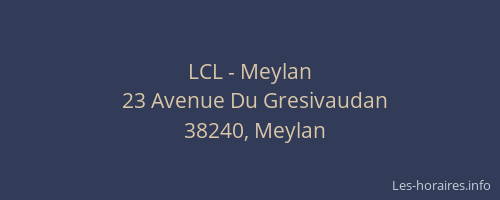 LCL - Meylan