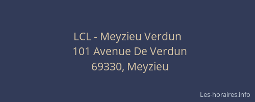 LCL - Meyzieu Verdun