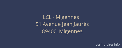 LCL - Migennes