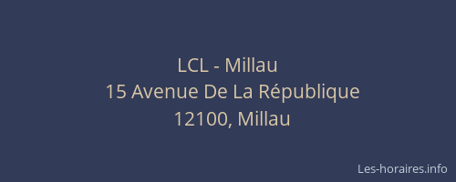 LCL - Millau