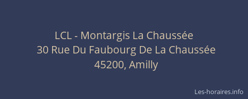 LCL - Montargis La Chaussée