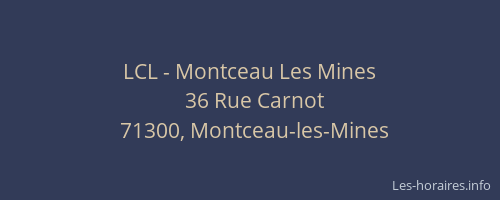 LCL - Montceau Les Mines