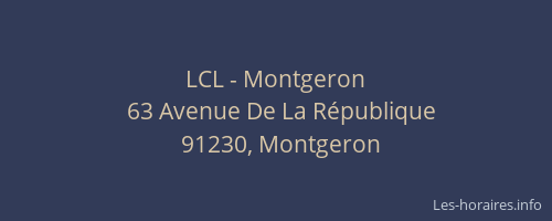 LCL - Montgeron