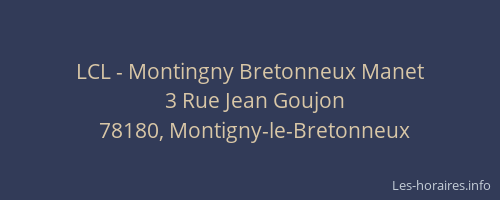 LCL - Montingny Bretonneux Manet
