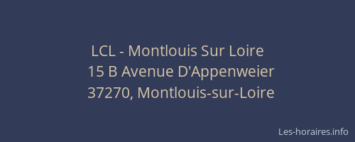 LCL - Montlouis Sur Loire