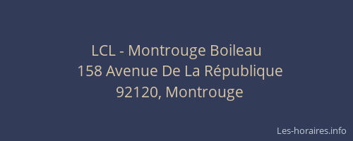 LCL - Montrouge Boileau