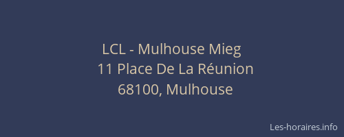 LCL - Mulhouse Mieg