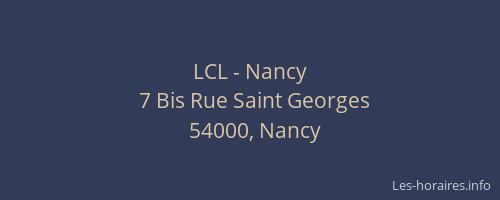 LCL - Nancy