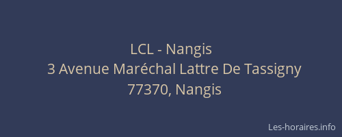 LCL - Nangis